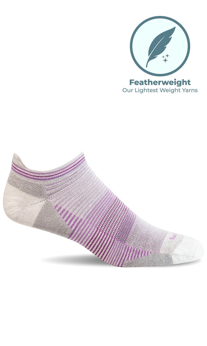Women's Cadence Micro | Moderate Compression Socks Sport Compression Sockwell S/M Natural 