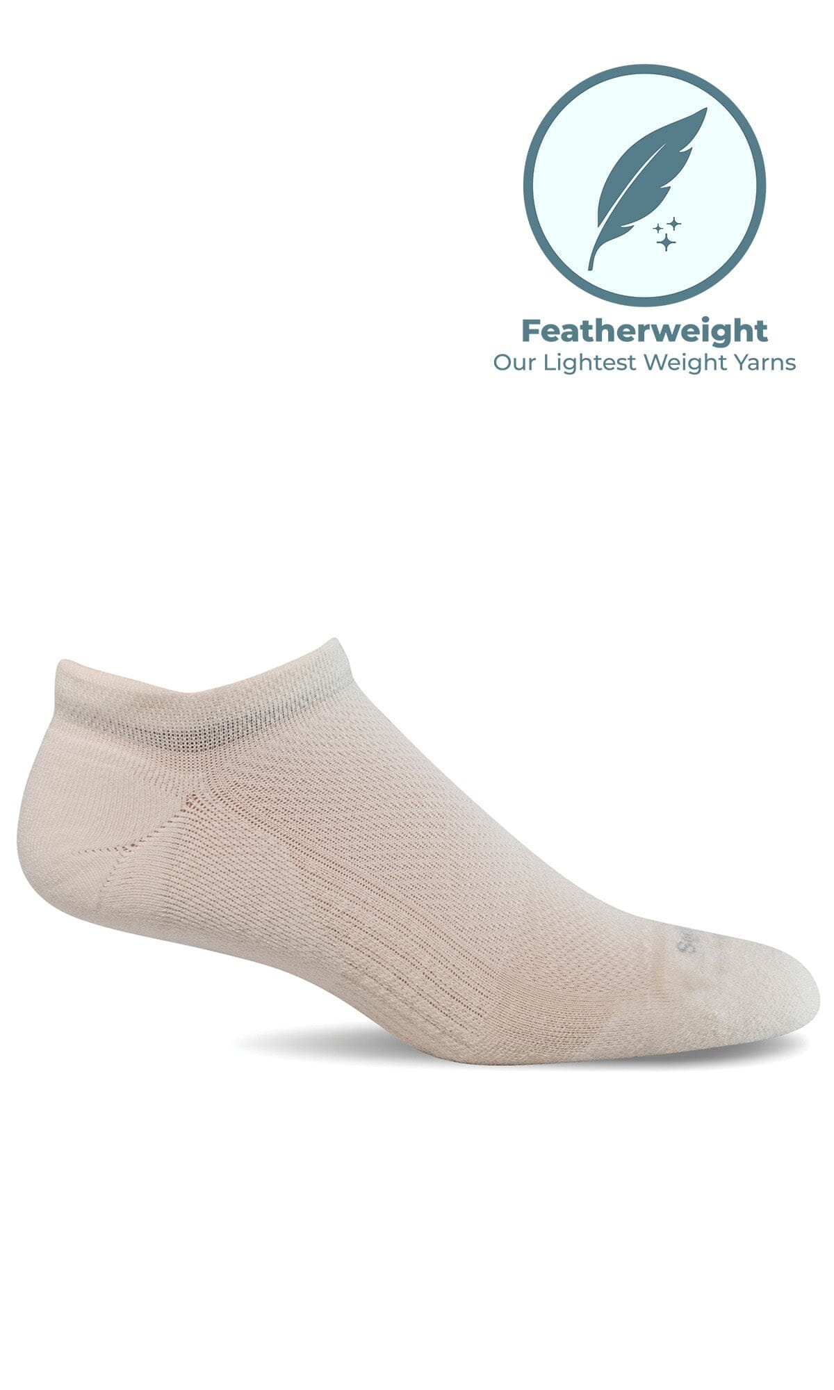 Women's Cadence Micro | Moderate Compression Socks Sport Compression Sockwell S/M Solid Natural 