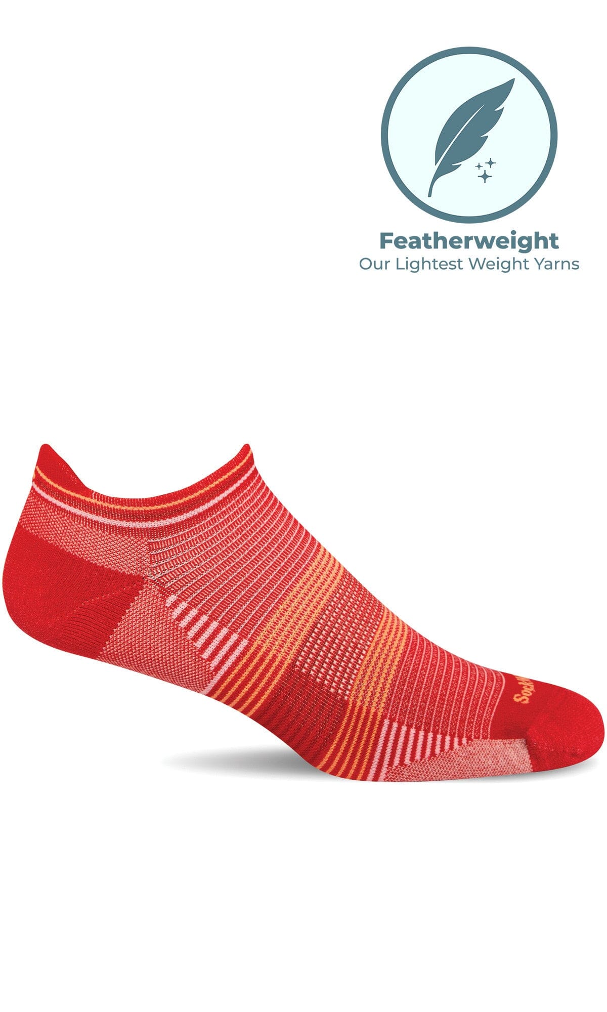 Women's Cadence Micro | Moderate Compression Socks Sport Compression Sockwell S/M Poppy 