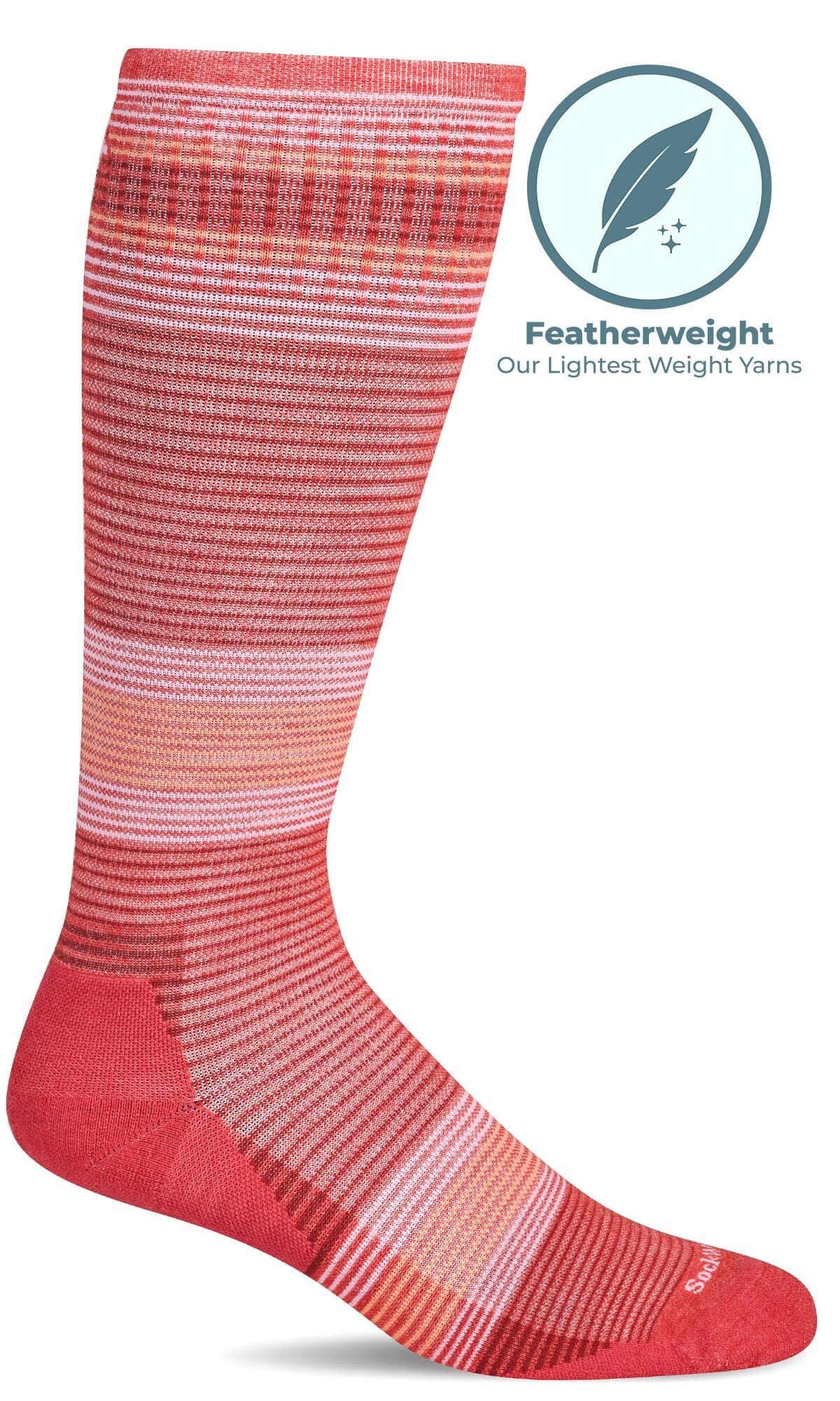 Women's Cadence Knee High | Moderate Graduated Compression Socks Sport Compression Sockwell S/M Poppy 