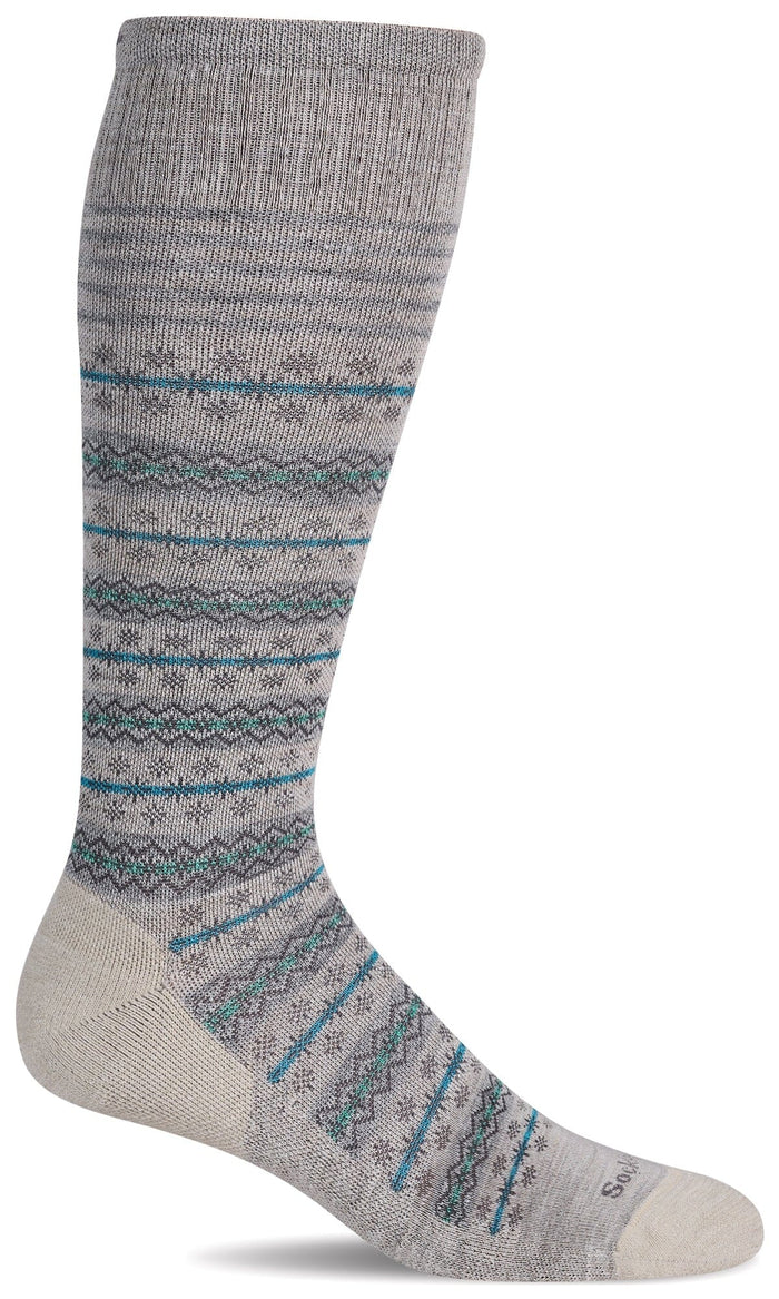 Women's Mini Fairisle | Moderate Graduated Compression Socks Lifestyle Compression Sockwell S/M Barley 