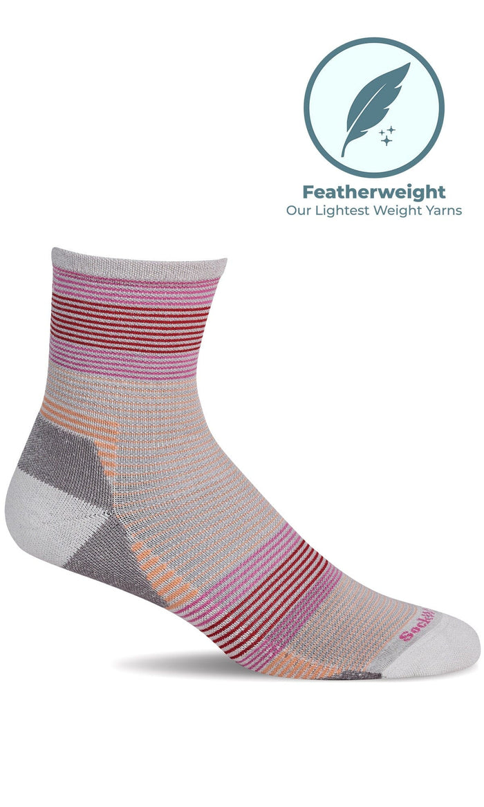 Women's Cadence 3/4 Crew | Moderate Graduated Compression Socks Sport Compression Sockwell S/M Natural 