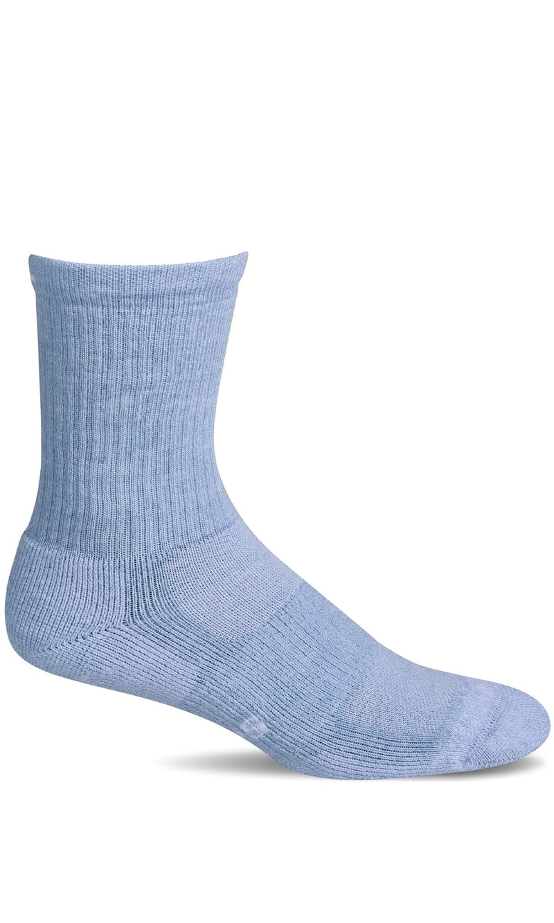 Women's Walk About Crew | Moderate Graduated Compression Socks Sport Compression Sockwell S/M Chambray 
