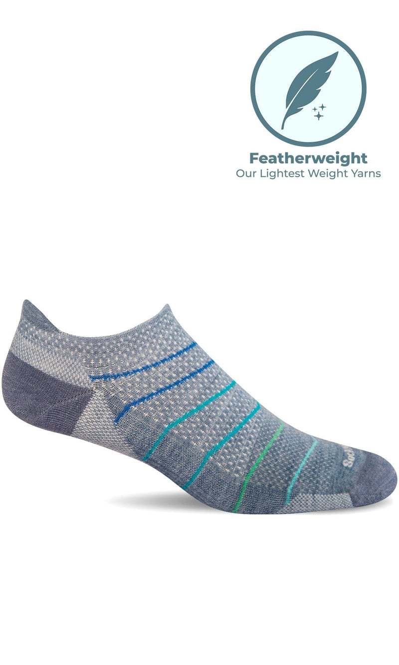 Women's Interval Micro | Firm Compression Socks Sport Compression Sockwell S/M Denim 