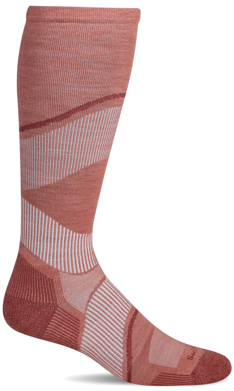 Women's Stabilizer Knee High | Firm Graduated Compression Socks Sport Compression Sockwell S/M Pink Clay 