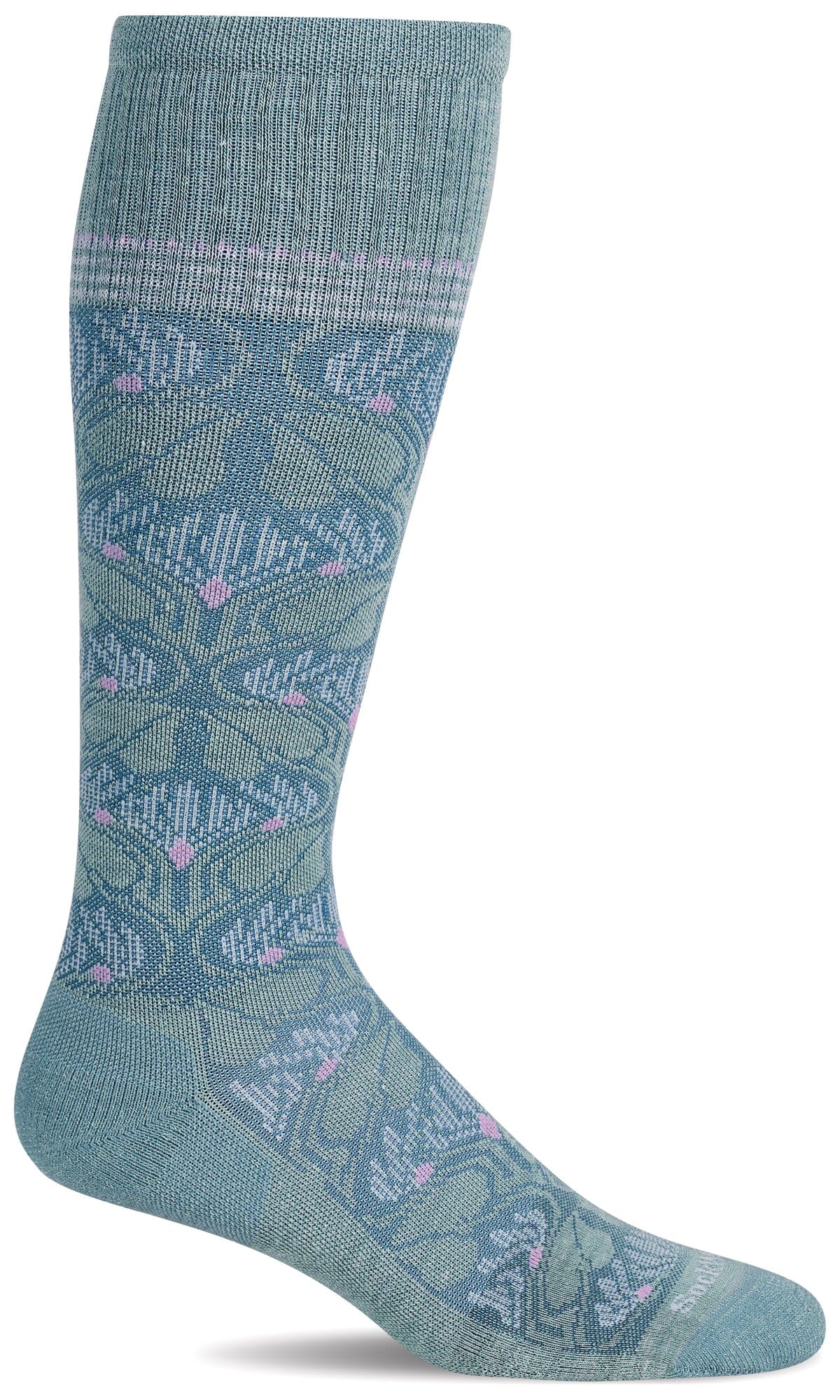 Women's Floral Tapestry | Moderate Graduated Compression Socks Lifestyle Compression Sockwell S/M Celadon 