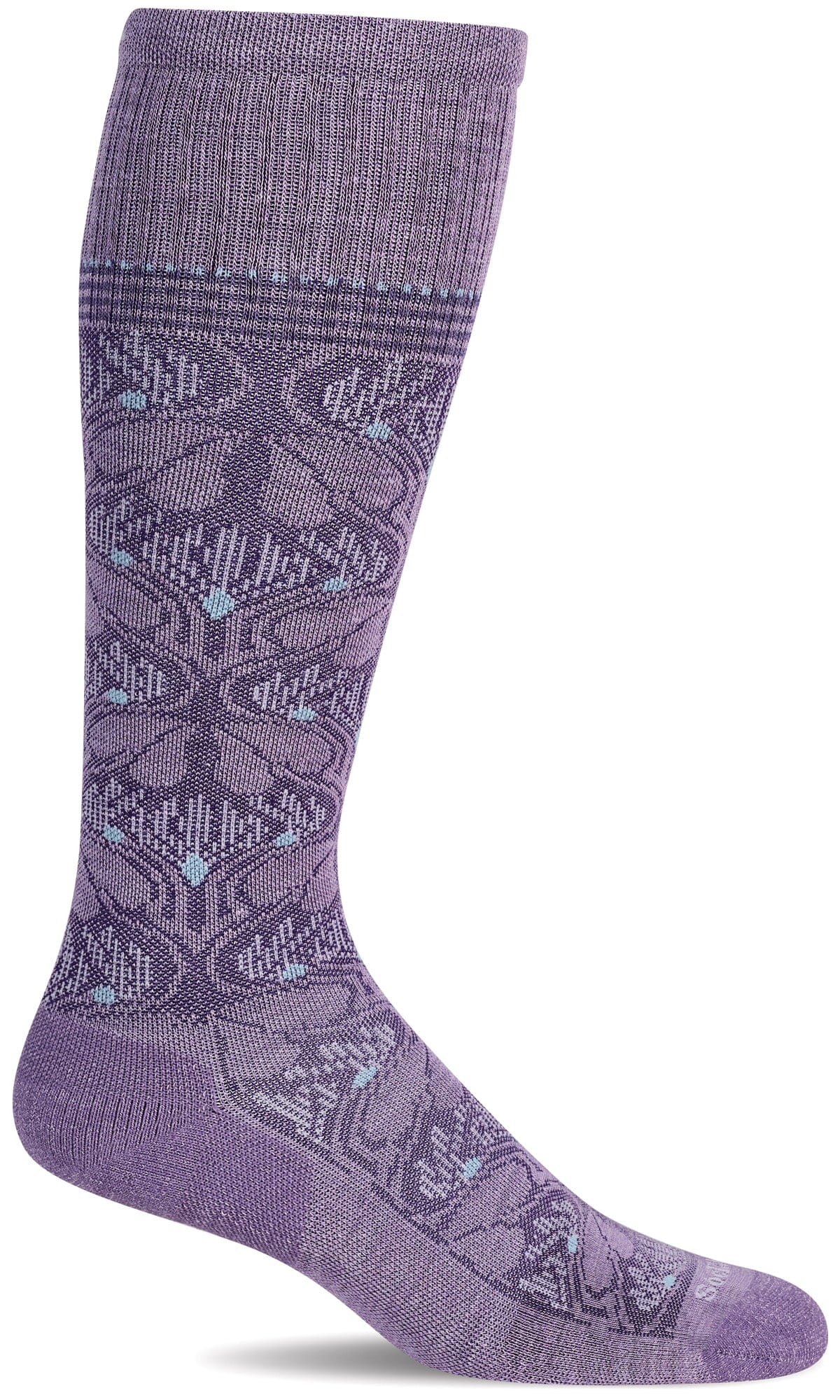 Women's Floral Tapestry | Moderate Graduated Compression Socks Lifestyle Compression Sockwell S/M Lavender 