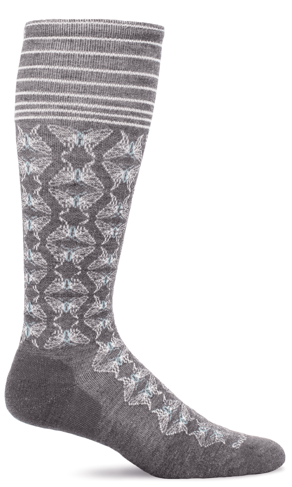 Women's Winged | Firm Graduated Compression Socks Lifestyle Compression Sockwell S/M Charcoal 
