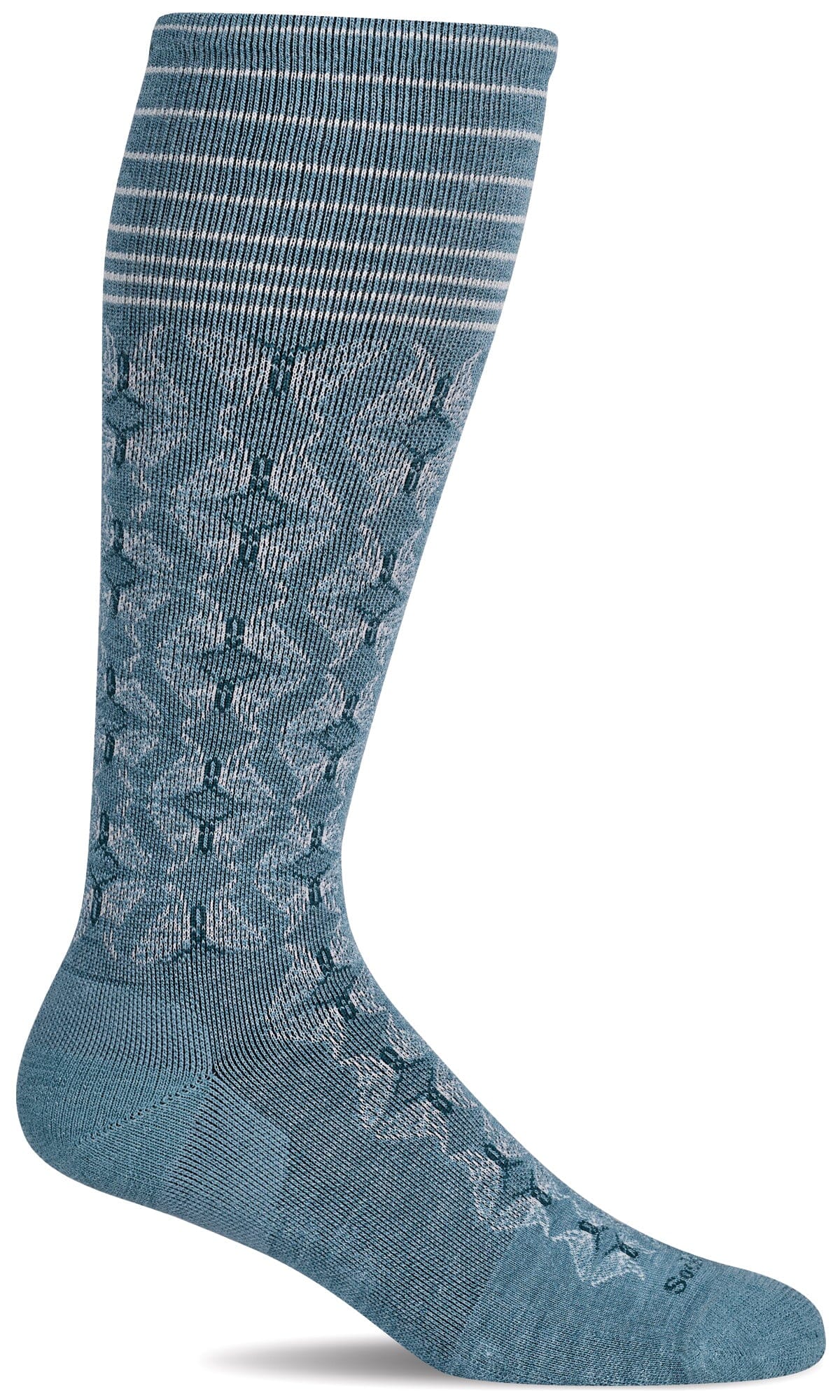 Women's Winged | Firm Graduated Compression Socks Lifestyle Compression Sockwell S/M Mineral 