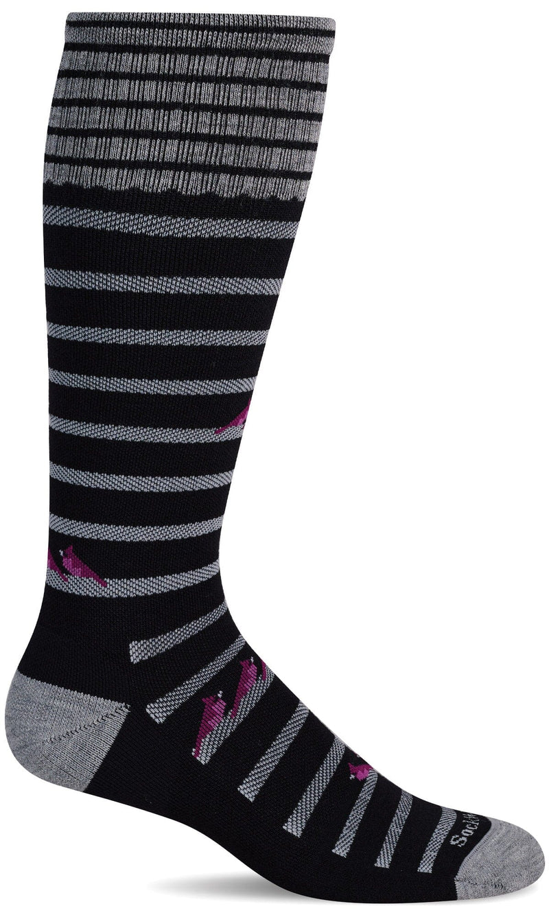 Women's Cardinals | Moderate Graduated Compression Socks Lifestyle Compression Sockwell S/M Black 