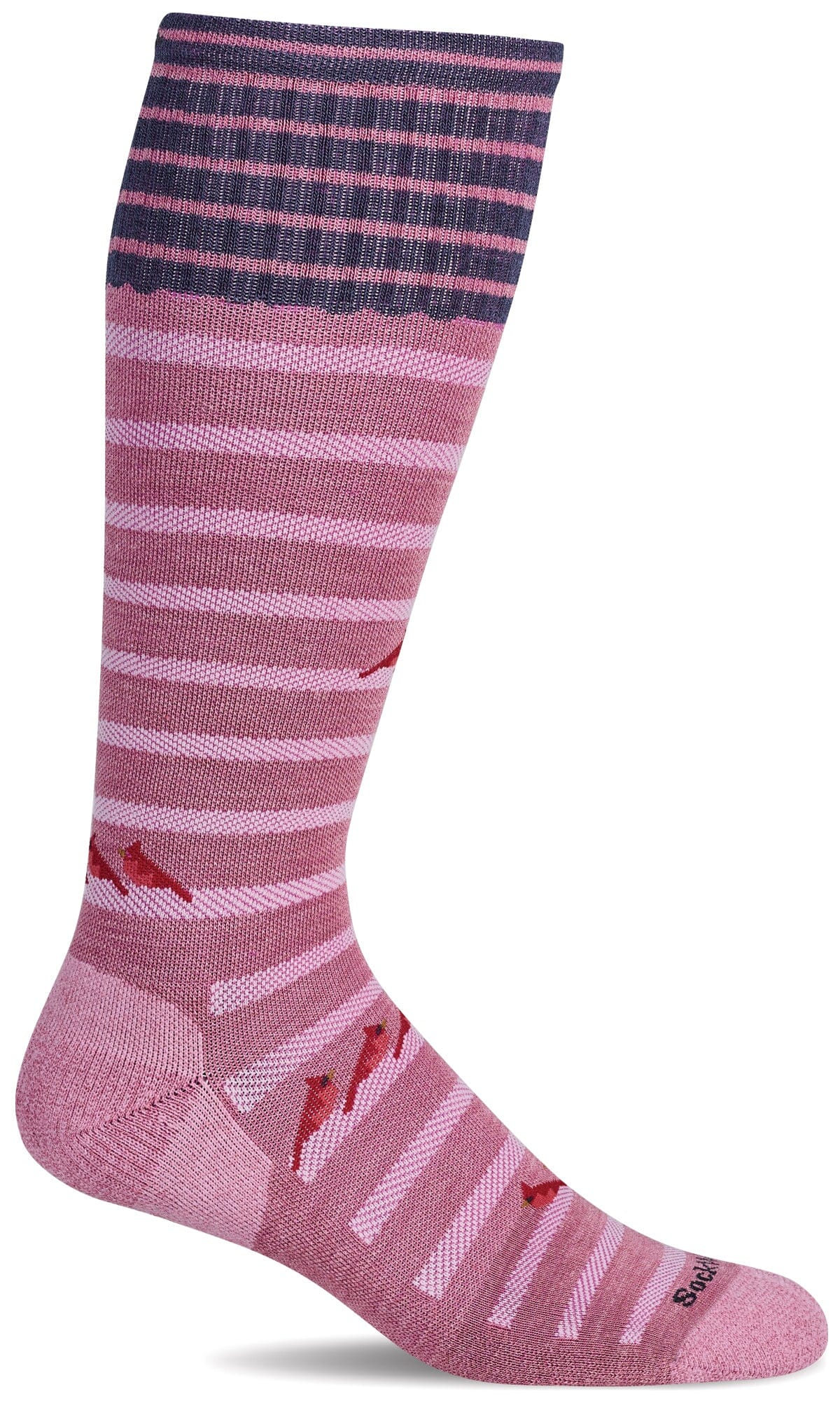 Women's Cardinals | Moderate Graduated Compression Socks Lifestyle Compression Sockwell S/M Lotus 
