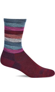 Women's Peaks | Moderate Graduated Compression Socks Sport Compression Sockwell S/M Cranberry 