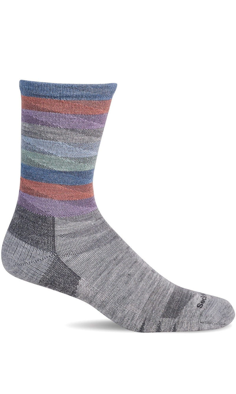 Women's Peaks | Moderate Graduated Compression Socks Sport Compression Sockwell S/M Lt Grey 