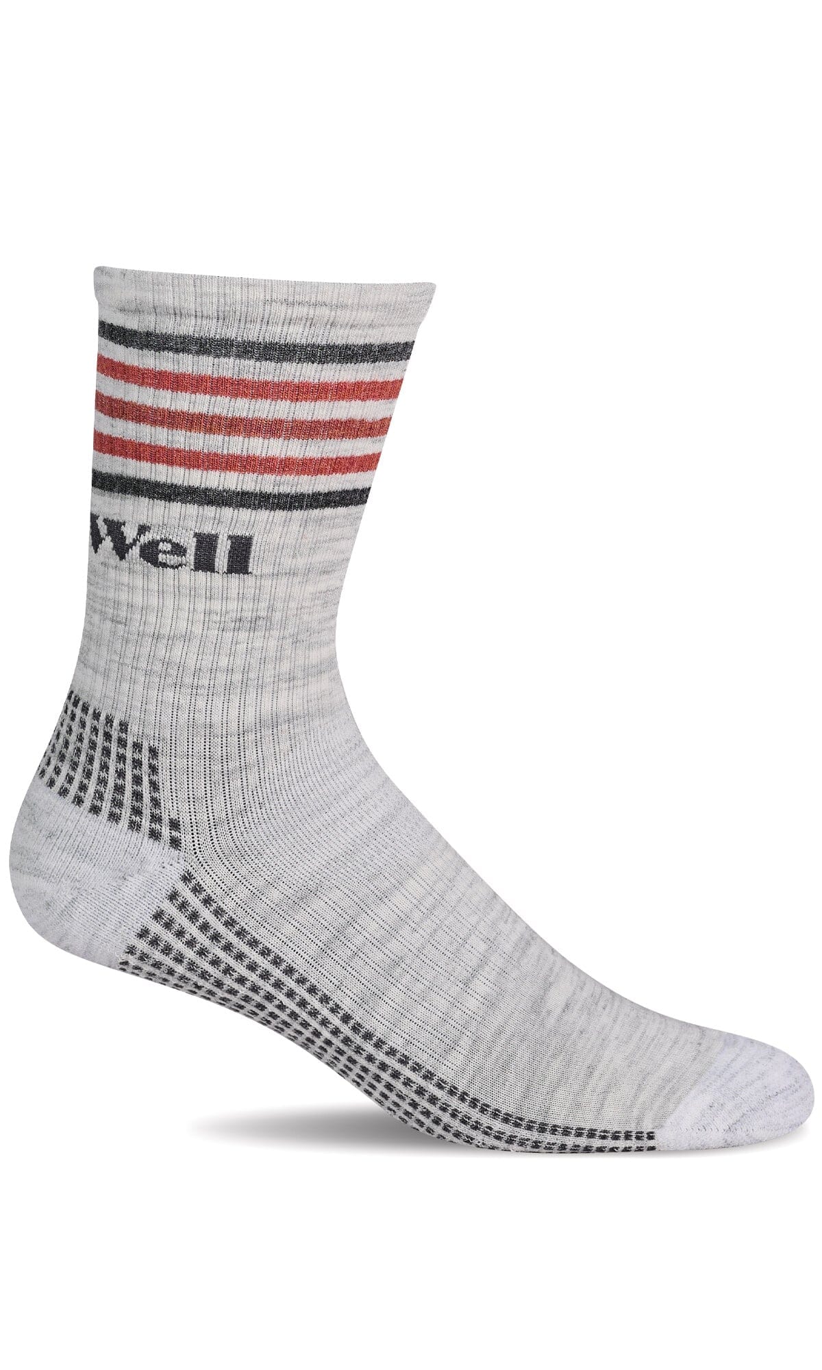 Men's Run Club Crew | Moderate Graduated Compression Socks Sport Compression Sockwell M/L Ash 