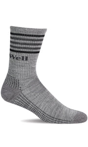 Men's Run Club Crew | Moderate Graduated Compression Socks Sport Compression Sockwell M/L Grey 