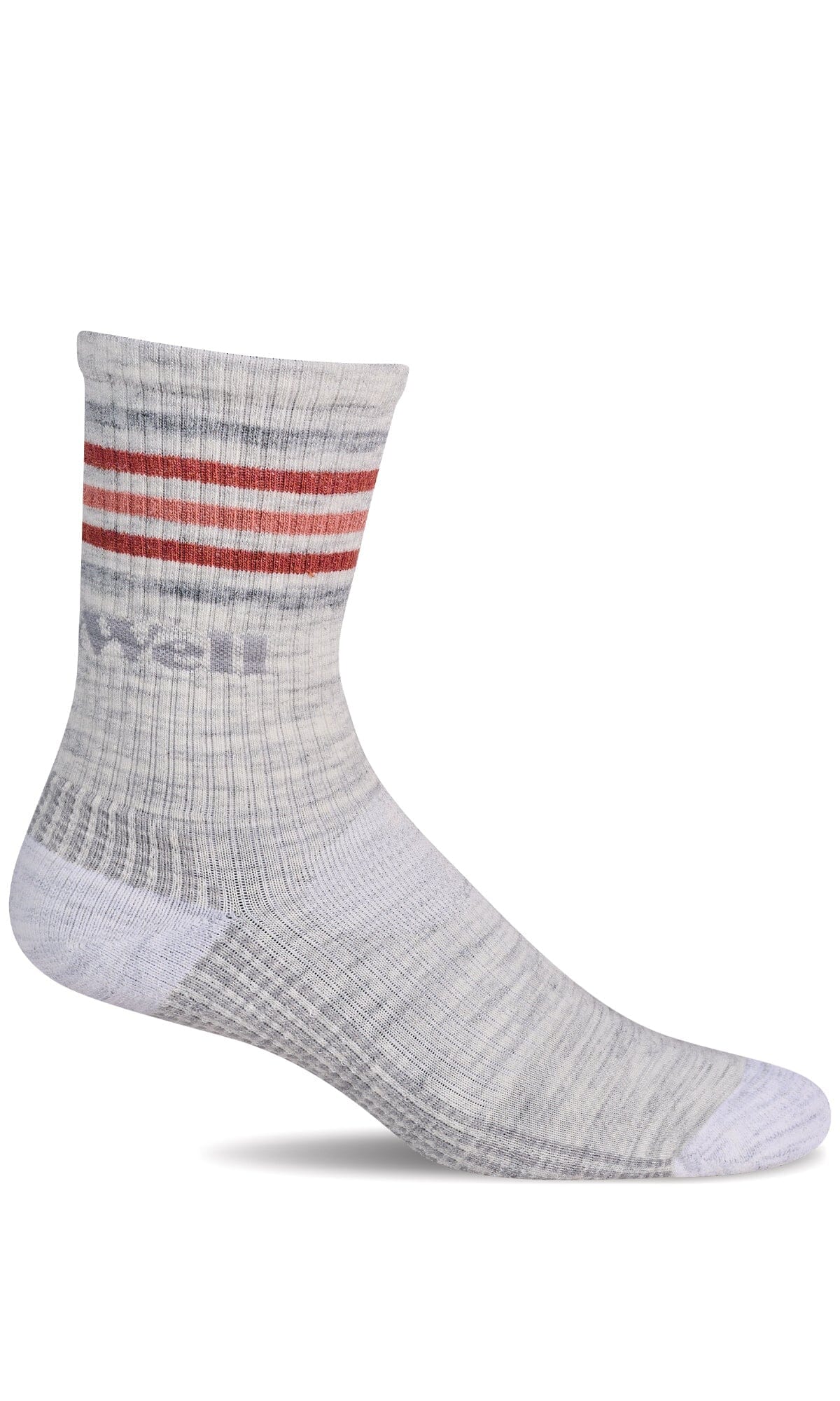 Women's Run Club Crew | Moderate Graduated Compression Socks Sport Compression Sockwell S/M Ash 