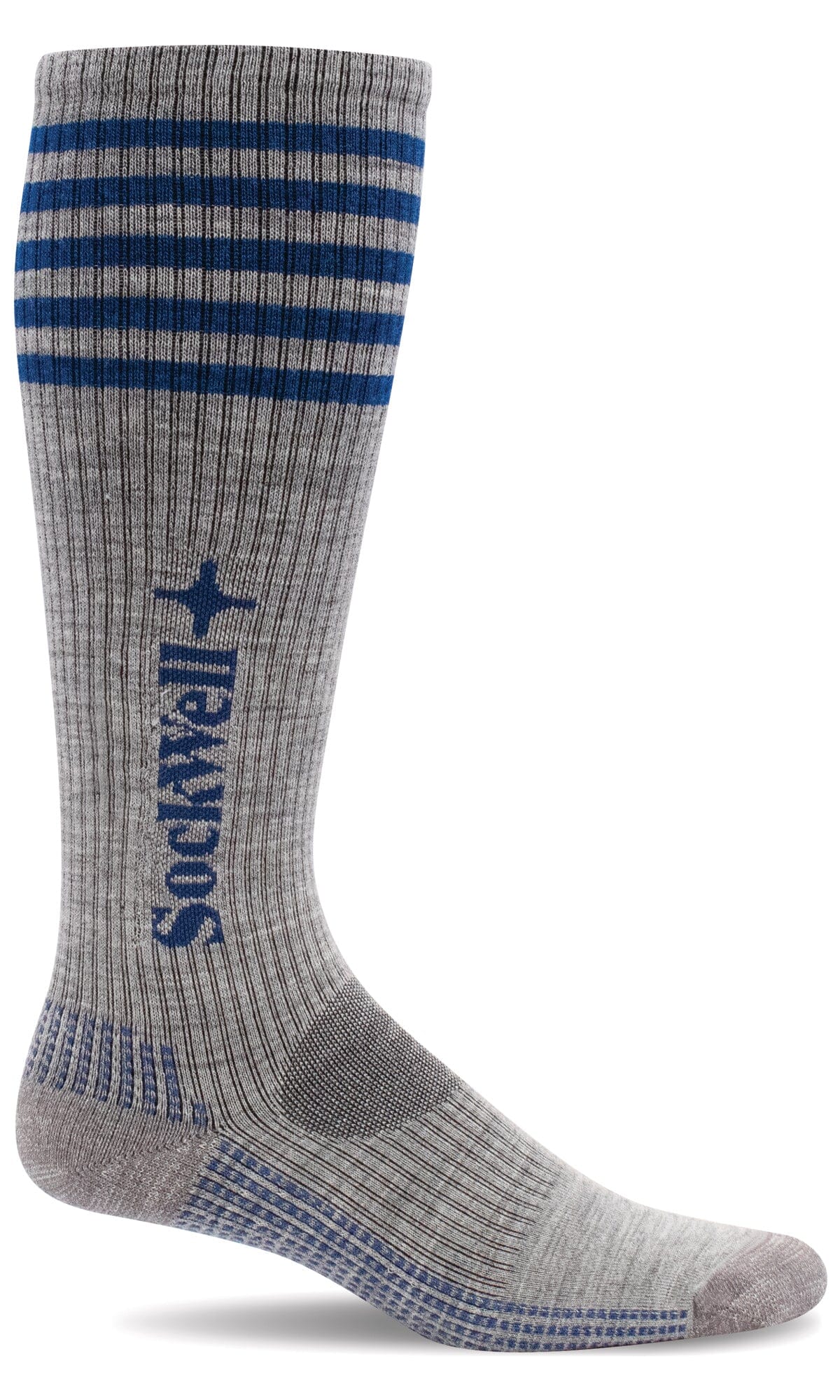 Men's Run Club OTC | Moderate Graduated Compression Socks Sport Compression Sockwell M/L Lt Grey 