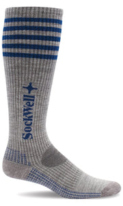 Men's Run Club OTC | Moderate Graduated Compression Socks Sport Compression Sockwell M/L Lt Grey 