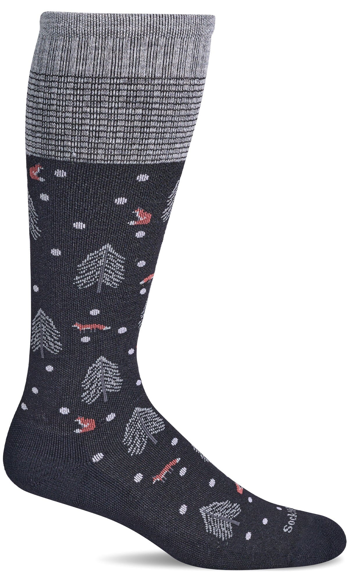 Women's Fox Play | Firm Graduated Compression Socks Lifestyle Compression Sockwell S/M Black 