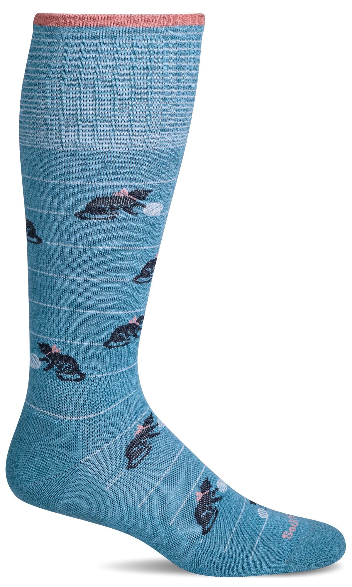 Women's Playful | Moderate Graduated Compression Socks Lifestyle Compression Sockwell S/M Mineral 