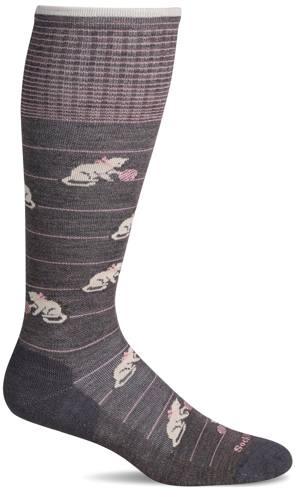 Women's Playful | Moderate Graduated Compression Socks Lifestyle Compression Sockwell S/M Mushroom 