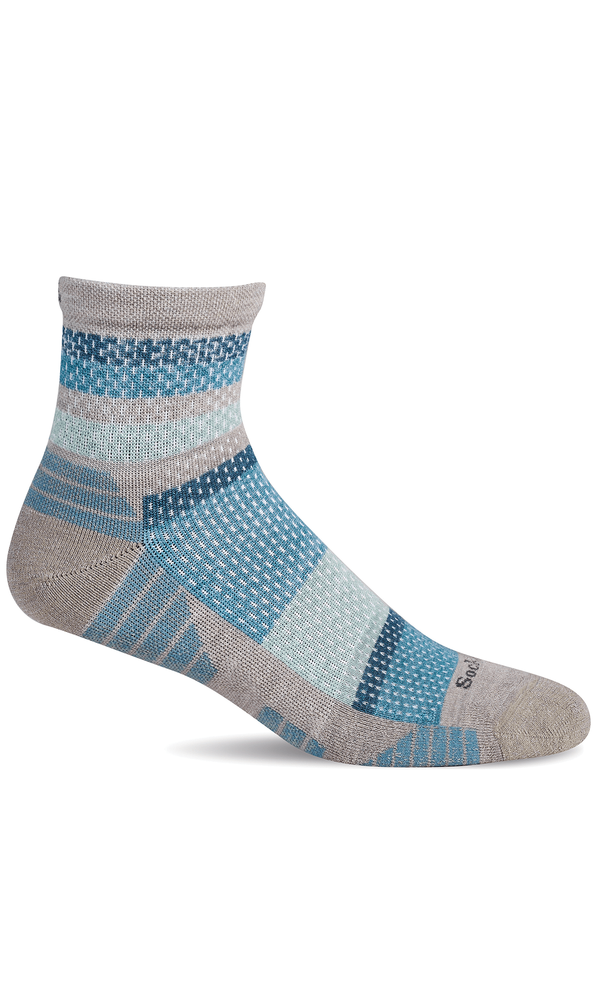Women's Journey Quarter | Moderate Compression Socks Sport Compression Sockwell S/M Putty 