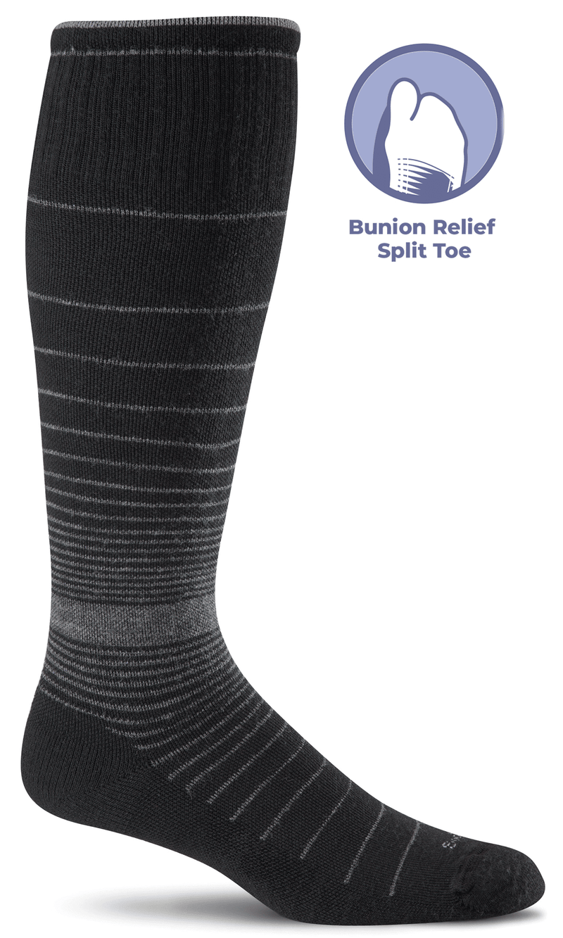 Women's Revolution | Bunion Relief Socks | Moderate Graduated Compression Socks Bunion Relief Sockwell S/M Black 