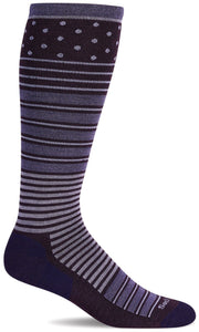 Women's Twister | Firm Graduated Compression Socks Lifestyle Compression Sockwell S/M Blackberry 