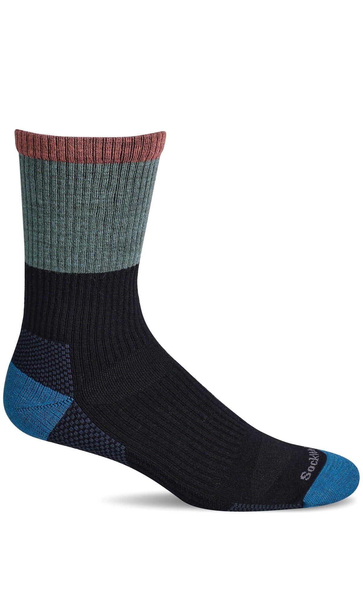 Men's Color Block | Moderate Graduated Compression Socks Sport Compression Sockwell M/L Black 