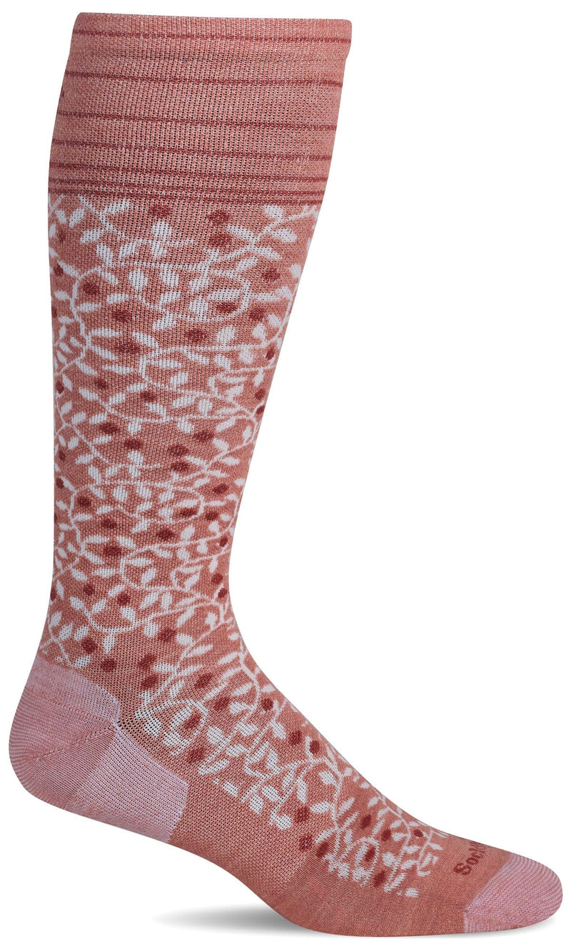 Women's New Leaf | Firm Graduated Compression Socks Lifestyle Compression Sockwell S/M Pink Play 