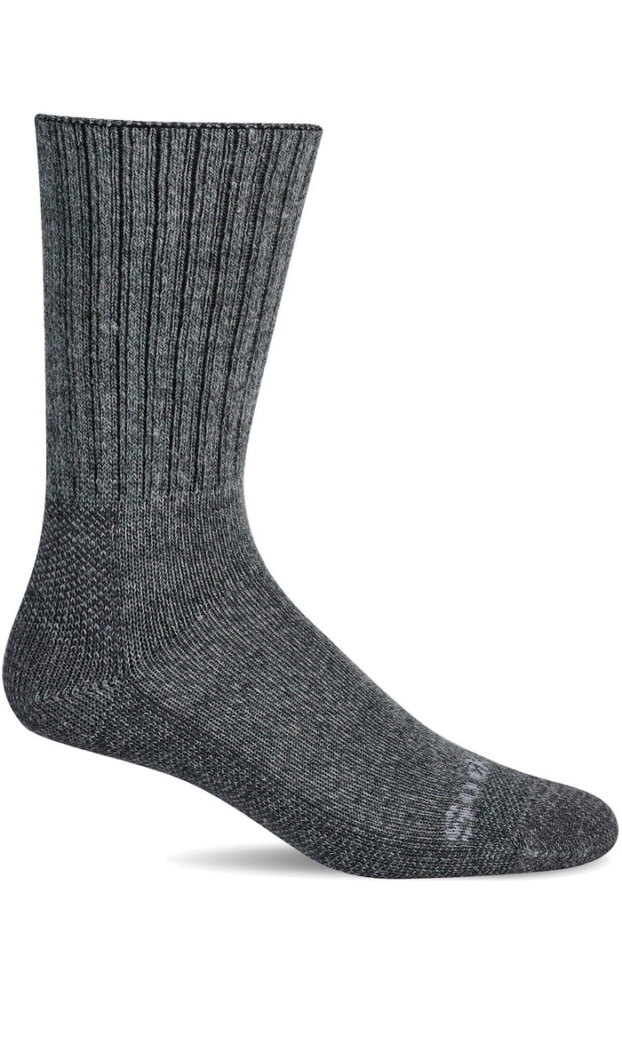 Men's Big Easy | Relaxed Fit Socks Relaxed Fit/Diabetic Friendly Sockwell M/L Charcoal 
