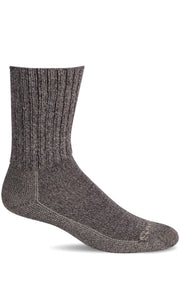 Men's Big Easy | Relaxed Fit Socks Relaxed Fit/Diabetic Friendly Sockwell M/L Mushroom 