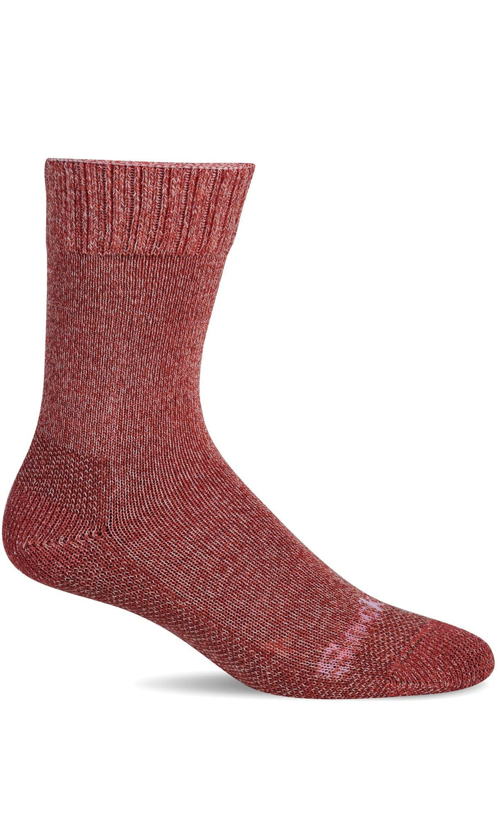 Women's Big Easy | Relaxed Fit Socks Relaxed Fit/Diabetic Friendly Sockwell S/M Red Rock 