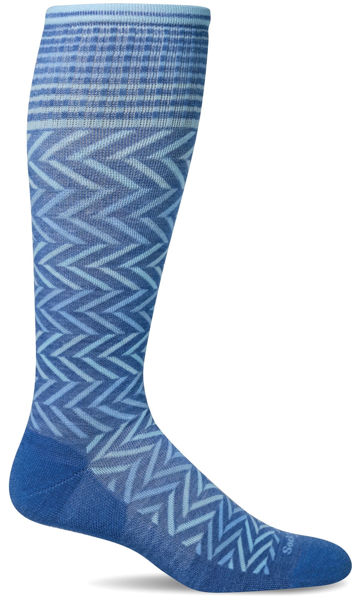 Women's Chevron | Moderate Graduated Compression Socks Lifestyle Compression Sockwell M/L Ocean 