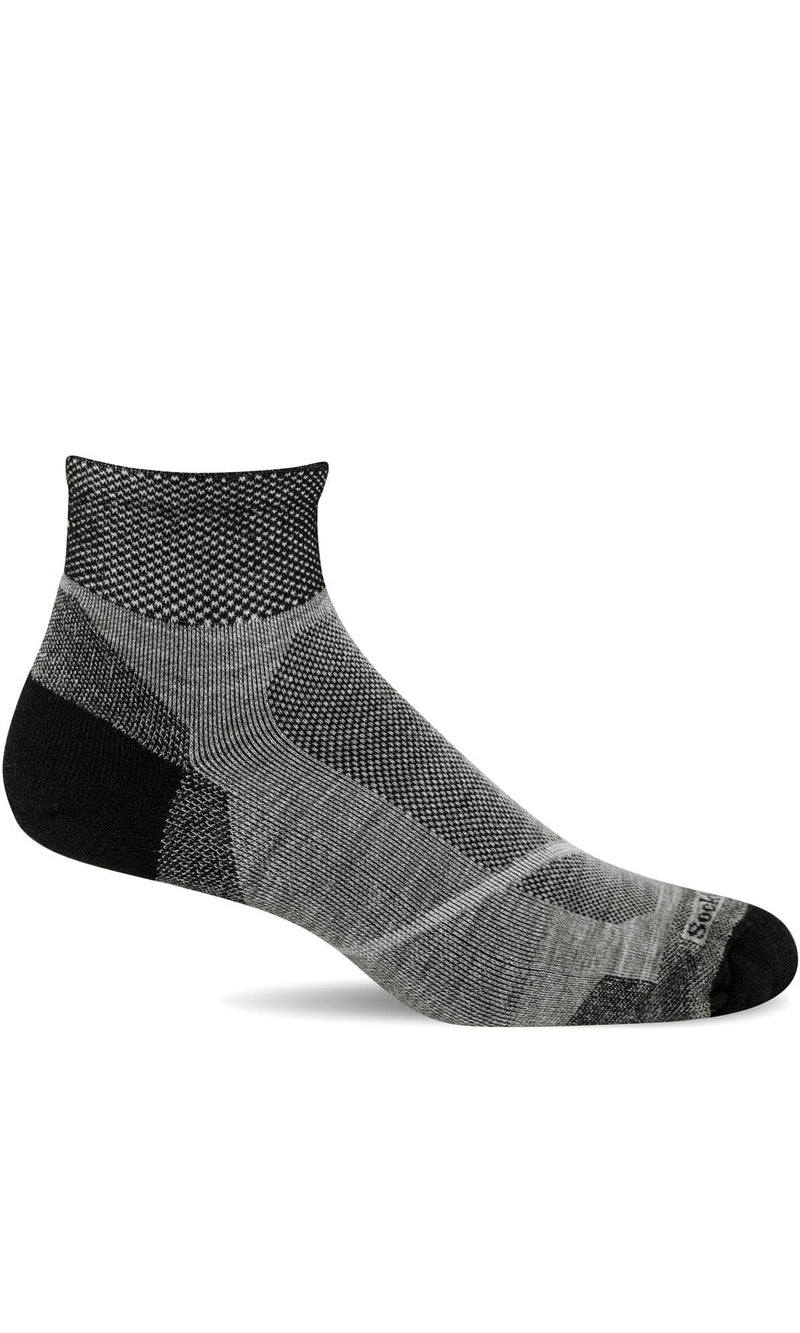 Men's Pulse Quarter | Firm Compression Socks Sport Compression Sockwell M/L Lt. Grey 