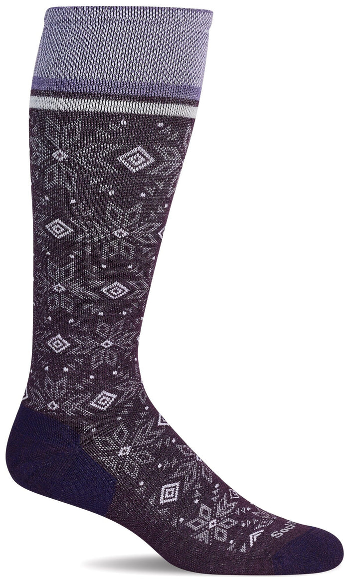 Women's Winterland | Moderate Graduated Compression Socks Lifestyle Compression Sockwell S/M Blackberry Shimmer 