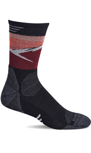 Men's Modern Mountain Crew | Moderate Graduated Compression Socks Sport Compression Sockwell M/L Black 