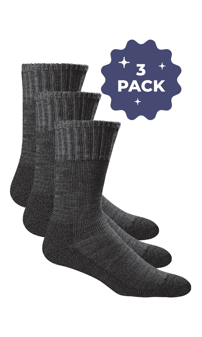 Women's Big Easy 3-Pack | Relaxed Fit Relaxed Fit/Diabetic Friendly Sockwell S/M Black Multi 