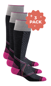Women’s Pulse Knee High 3-Pack | Firm Graduated Compression Sport Compression Sockwell S/M Black 