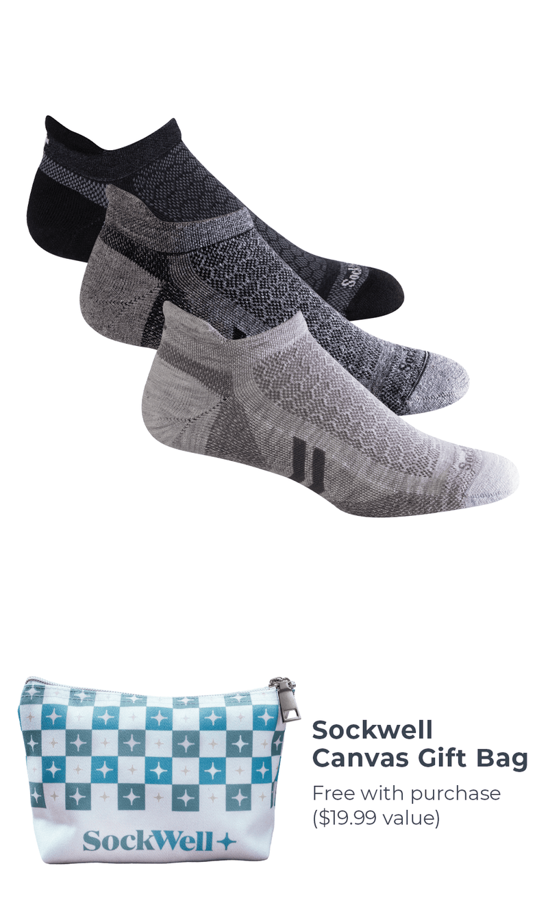 Men’s Incline II Micro Bundle | Moderate Compression Sport Compression Sockwell M/L 