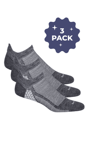Men's Plantar Sport Micro 3-Pack | Plantar Relief Plantar Fasciitis Relief Sockwell M/L Charcoal 