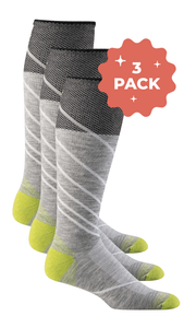 Men’s Pulse OTC 3-Pack | Firm Graduated Compression Sport Compression Sockwell M/L Grey 