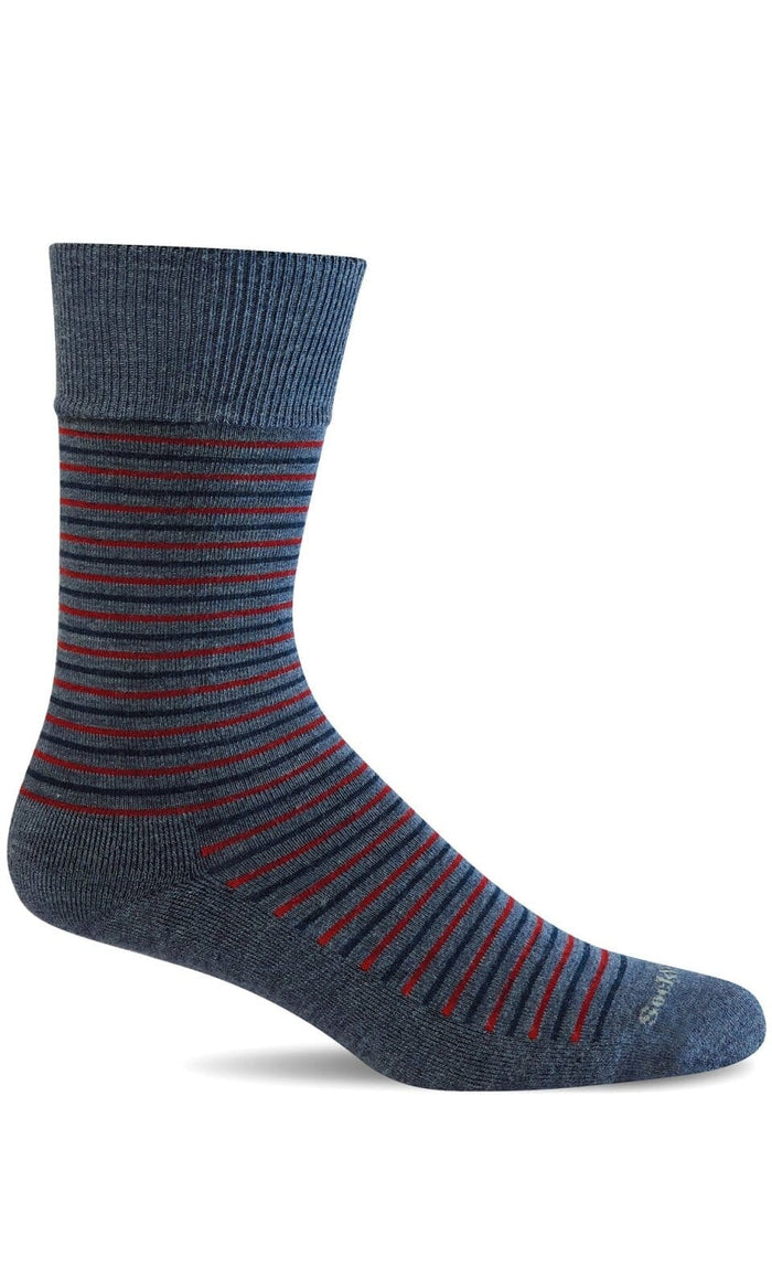 Men's Kickback | Relaxed Fit Socks Relaxed Fit/Diabetic Friendly Sockwell M/L Denim 