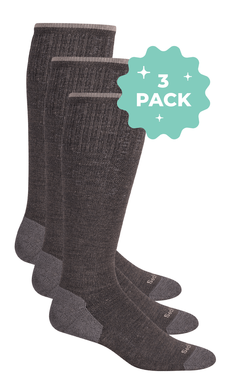 merino wool dress socks womens Womens Circulator 3-Pack | Moderate Graduated Compression S/M Black