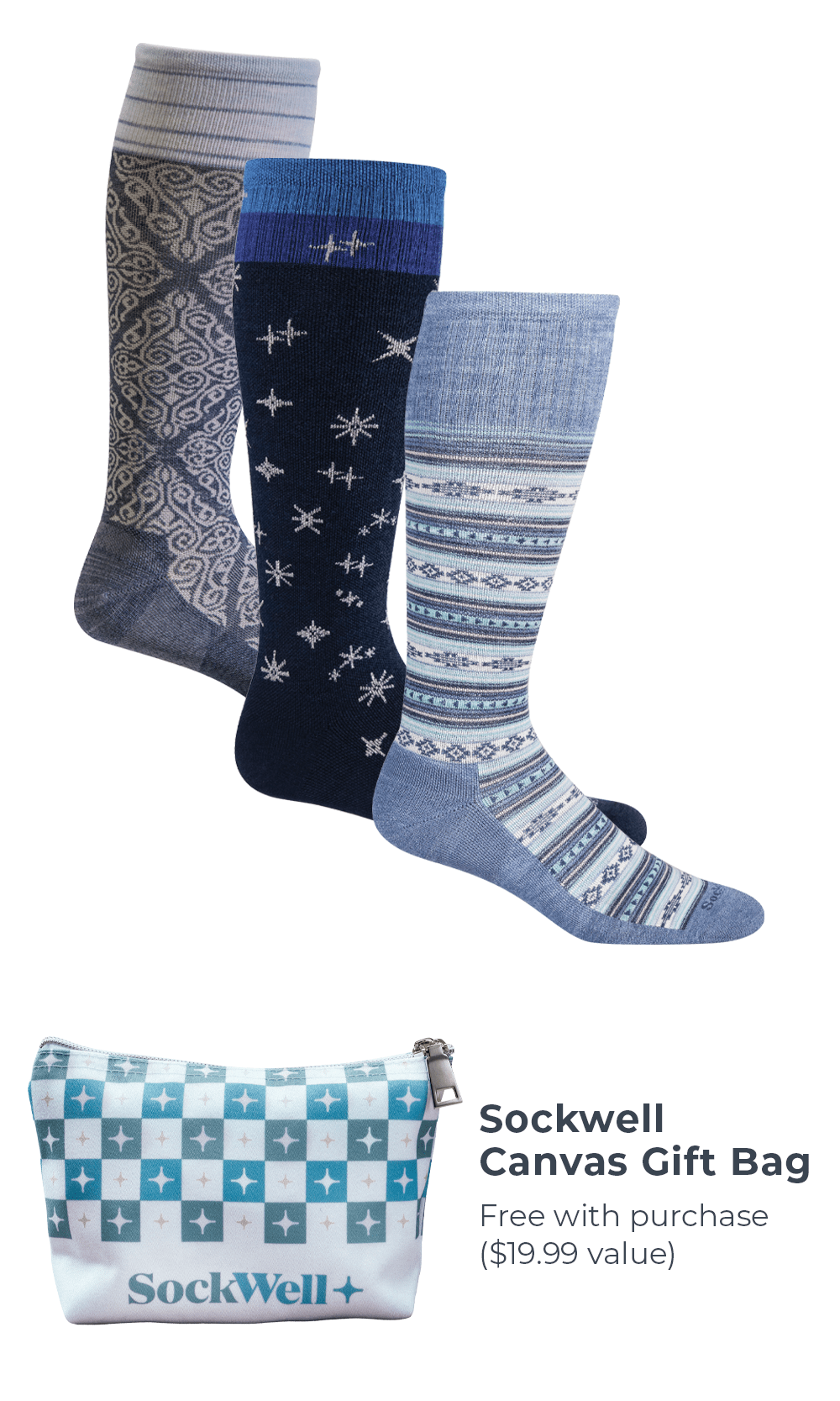 Women’s Firm Festive Bundle | Firm Graduated Compression Lifestyle Compression Sockwell S/M 
