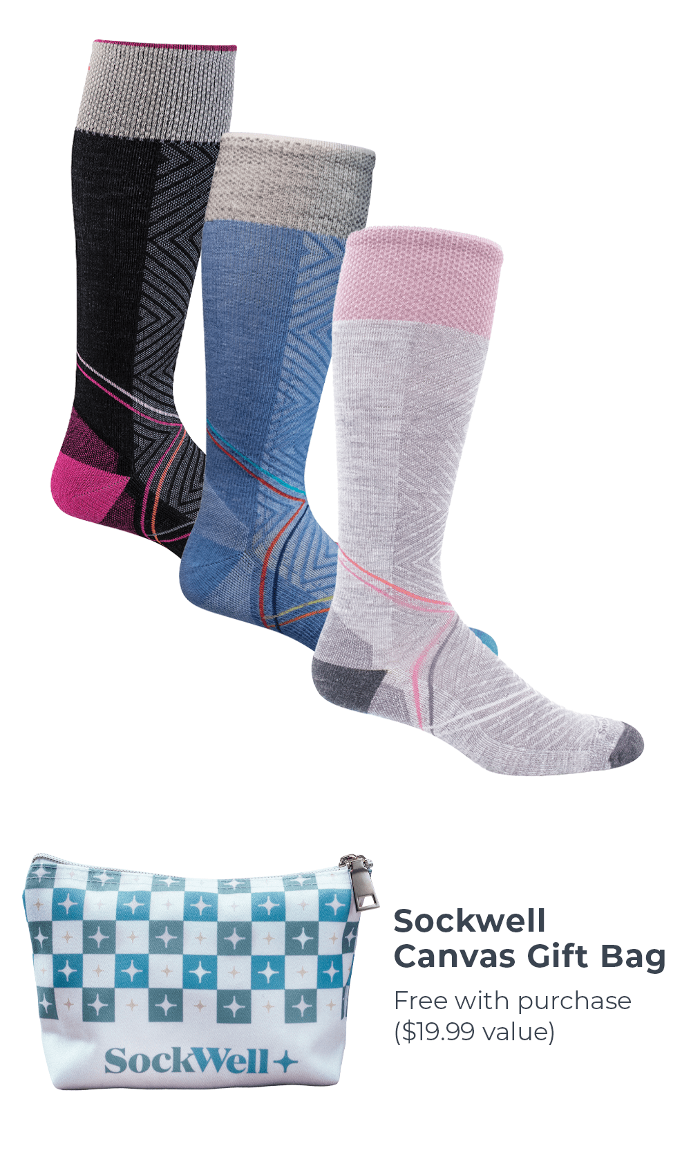 Women's Pulse Knee High Bundle | Firm Graduated Compression Sport Compression Sockwell S/M 