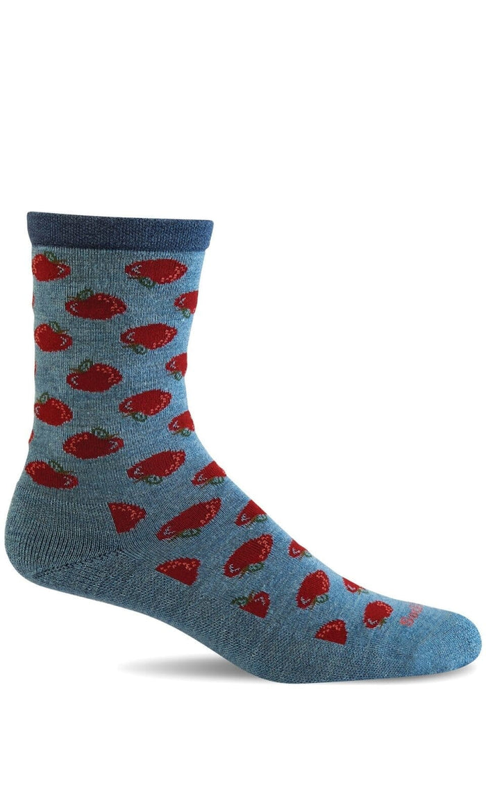 Women's Apple a Day | Essential Comfort Socks Essential Comfort Sockwell S/M Bluestone 
