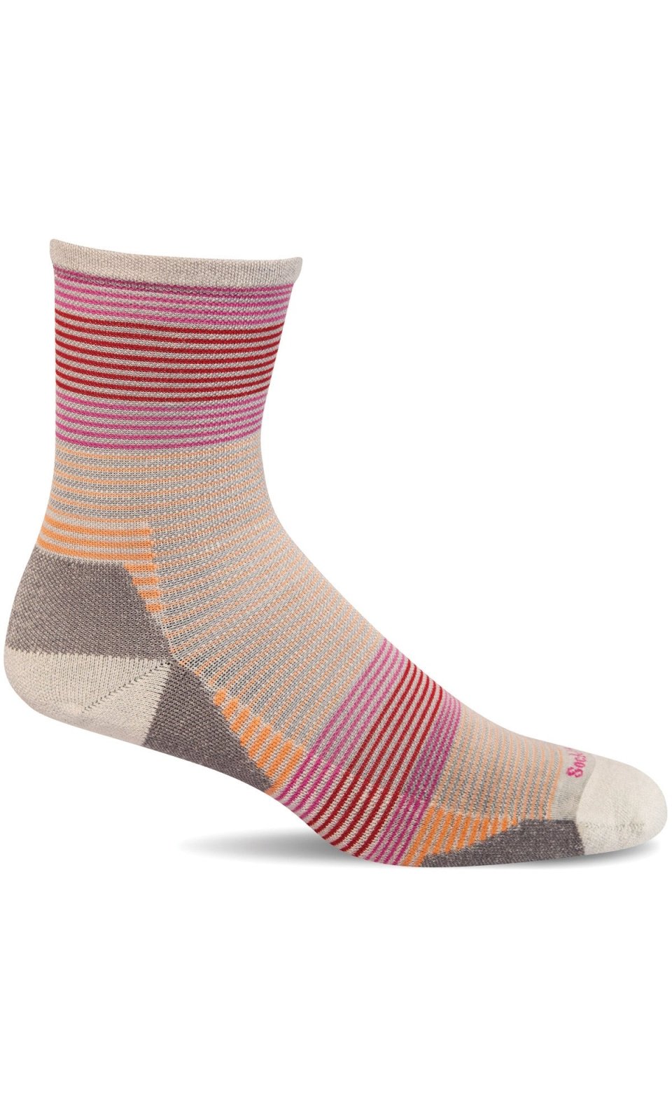 Women's Cadence 3/4 Crew | Moderate Graduated Compression Socks - Merino Wool Sport Compression - Sockwell