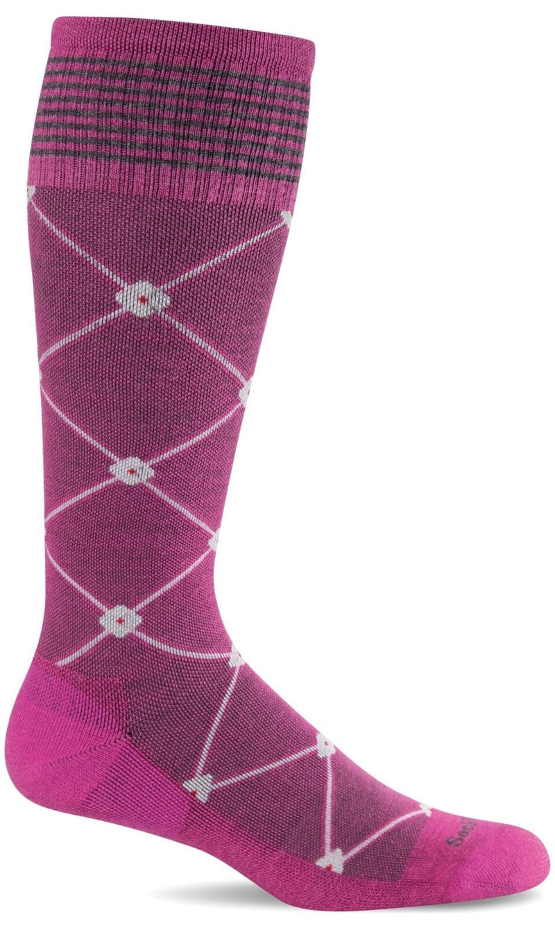 Women's Elevation | Firm Graduated Compression Socks Lifestyle Compression Sockwell S/M Raspberry 