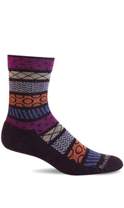 Women's Fairisle Pop | Essential Comfort Socks Essential Comfort Sockwell S/M Blackberry 